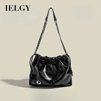 Ielgy Chain Diamond Bag Large Capacity Shoulder Messenger Bag All-Match