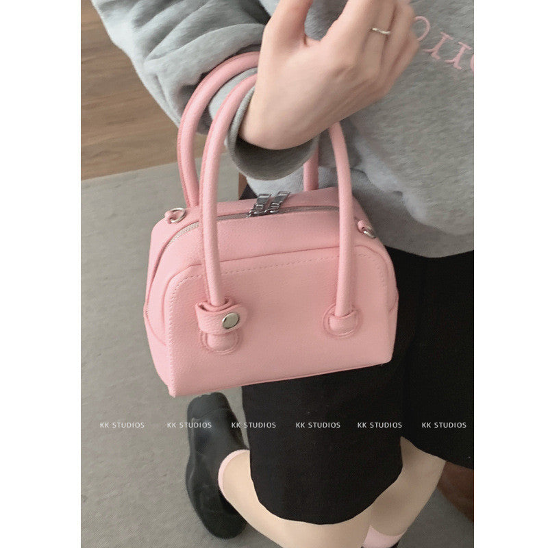 Ielgy Female Handbag Simple Small Square Bag All-Match Shoulder Messenger Bag