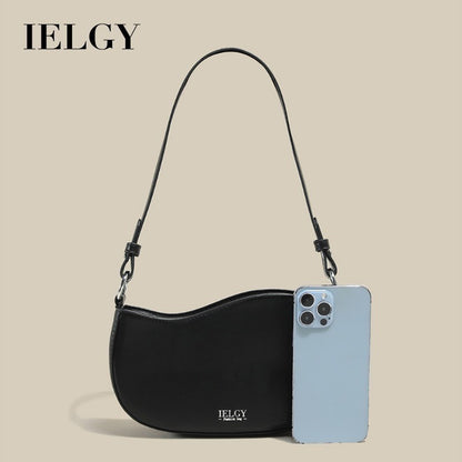 Ielgy Fashion Ladies Portable One-Shoulder Underarm Bag All-Match Cross-Body Bag Dumpling Bag