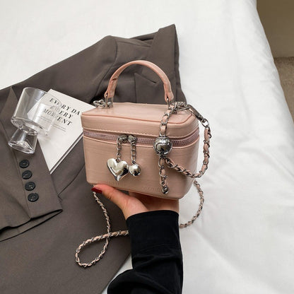 Ielgy High-End All-Match Chain Box Bag All-Match Portable Retro All-Match Cross-Body Small Square Bag
