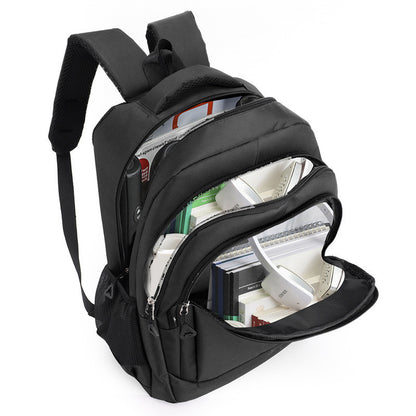 Ielgy Business Backpack Large Capacity School Bag Casual Oxford Cloth Travel Computer Backpack