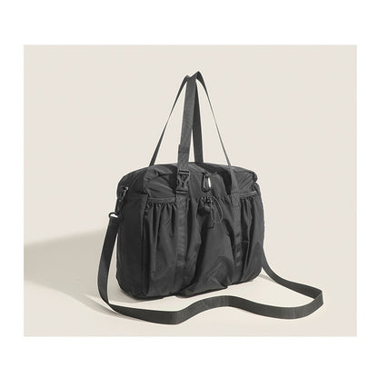 Ielgy Korean Version Lazy Style Large-Capacity Handbag Lightweight All-Match One-Shoulder Portable Travel Tote Large Bag