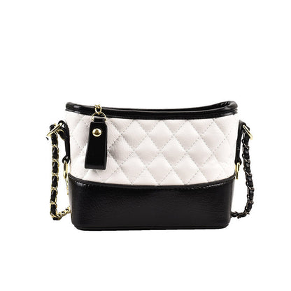 Ielgy Ladies Popular Silver Chain Bag Trendy High-End Texture Niche Diagonal Stray Bag