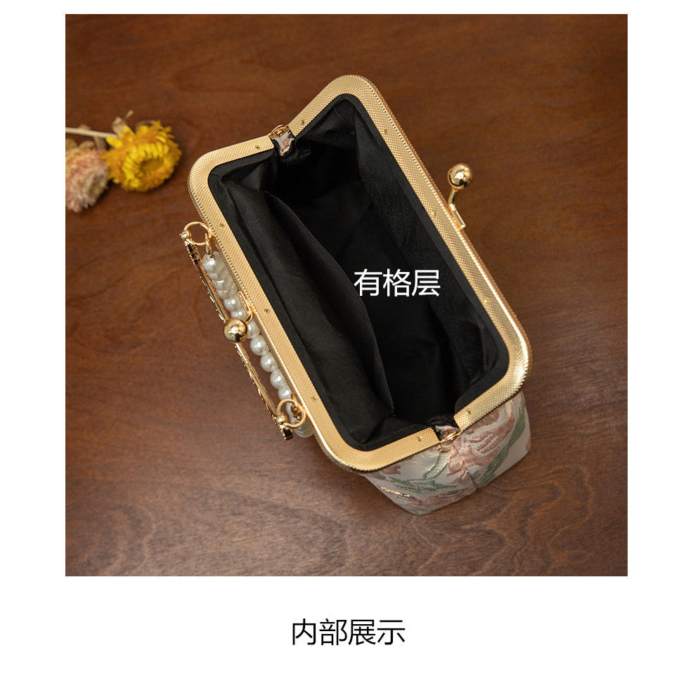 Ielgy Ladies Retro Temperament All-Match One-Shoulder Portable Cross-Body Ancient