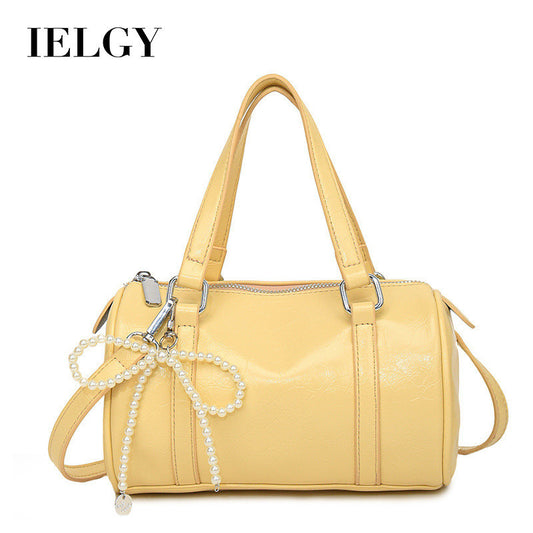 Ielgy Large-Capacity Shoulder Messenger Handbag Pillow Bag High-End Boston Bag