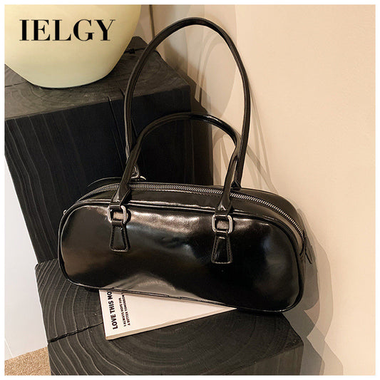 Ielgy Boston Pillow Bag Large Capacity All-Match Portable One-Shoulder French Niche Underarm Bag