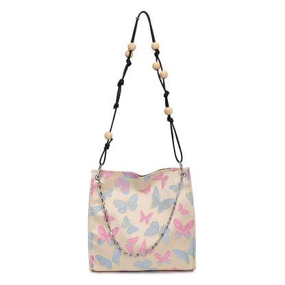Ielgy Ladies All-Match New Chinese Style Underarm Bag Chinese Style Embroidered Cross-Body Tote Bag