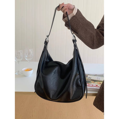 Ielgy High-End Feeling Large-Capacity Retro Fashion One-Shoulder Large-Capacity All