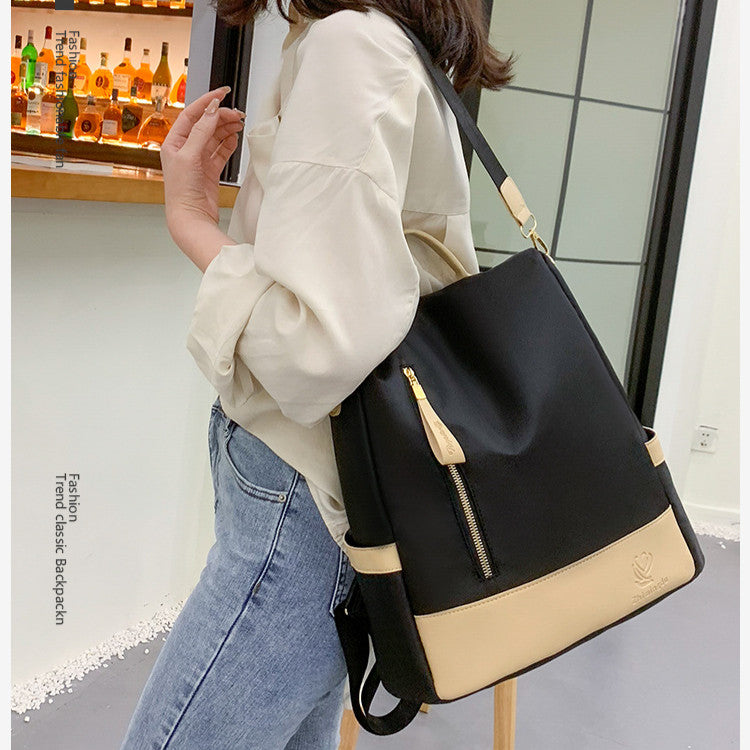 Ielgy Ladies Casual Backpack Fashion Oxford Anti-theft Travel Backpack