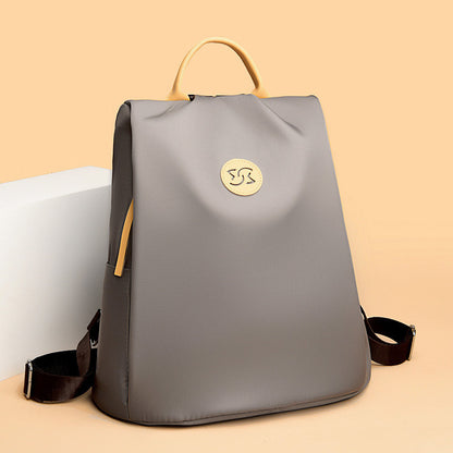 Ielgy Anti-Theft Backpack Commuter Ladies Backpack High-End Sense School Bag Oxford Cloth Waterproof Computer Bag