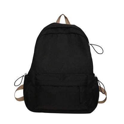 Ielgy Large-Capacity Backpack Student All-Match Schoolbag Commuter Outing Travel Commuter Backpack