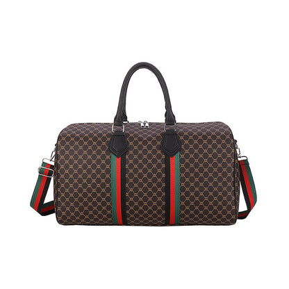 Ielgy Casual Large-Capacity Lightweight Boarding Fashion One-Shoulder Travel Bag Printed Travel Bag Gym Bag