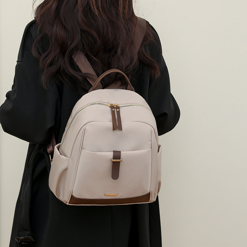 Ielgy Oxford Cloth Ladies Backpack Retro Casual Backpack Large Capacity Outdoor Travel Backpack