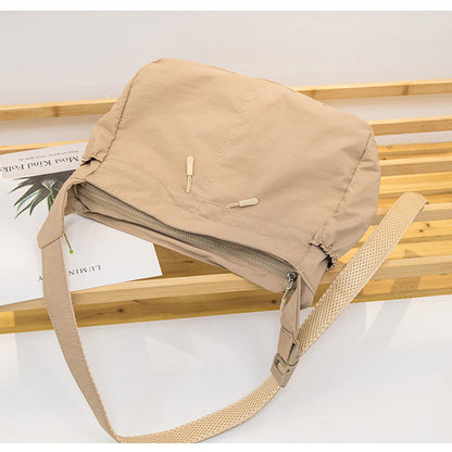 Ielgy Korean Version Large-Capacity Commuter Casual One-Shoulder Nylon Tote Bag Waterproof Sports Style Messenger Bag