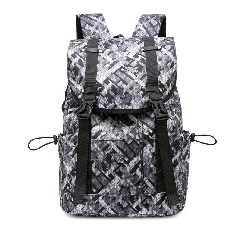 Ielgy Outdoor Trendy Fashion Schoolbag Travel Backpack College Student Men Women Casual Computer Backpack