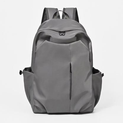 Ielgy Japanese Korean Simple Large-Capacity Solid Color Backpack University School Bag Campus Backpack