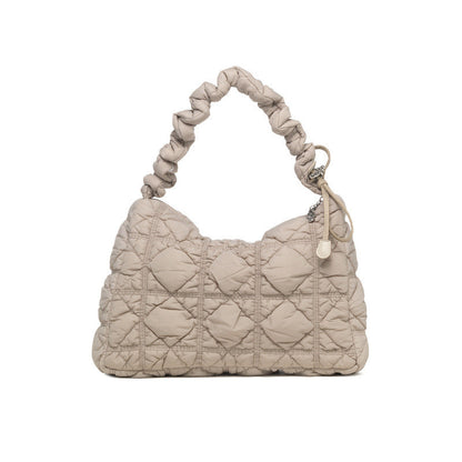 Ielgy Korean Version Stray Cloud Bag Puff Pleated Down Bag Shoulder Messenger Bag Portable Underarm Bag