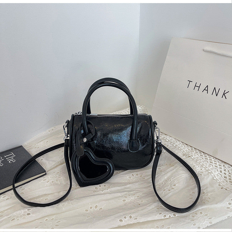 Ielgy Ladies Fashion Portable Pillow Bag Korean Version Simple All-Match One-Shoulder Trendy Casual Messenger Bag