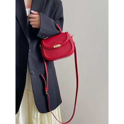 Ielgy Ladies Saddle Handbag High-End Sense One-Shoulder Crossbody
