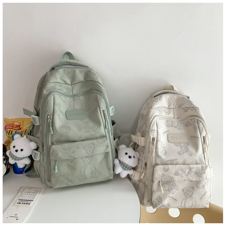 Ielgy High-Value School Bag High Junior High School College Students Large-Capacity Simple