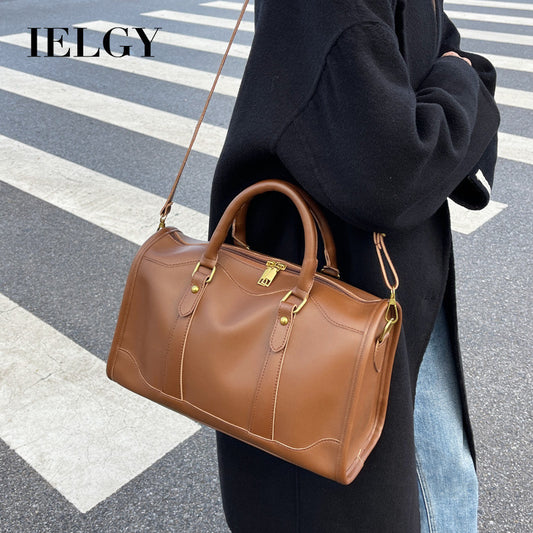 Ielgy Large-Capacity All-Match Commuter Bag Fashion Portable Tote Bag High-End Sense One-Shoulder Messenger Bag