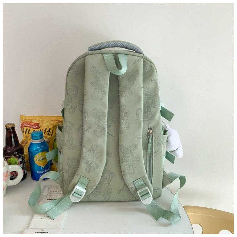 Ielgy High-Value School Bag High Junior High School College Students Large-Capacity Simple