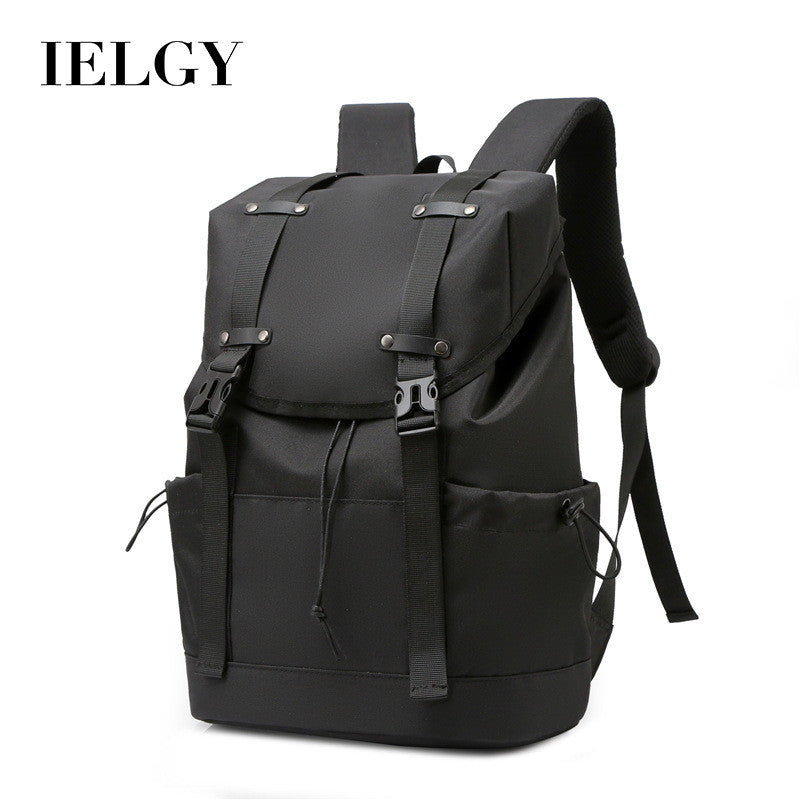 Ielgy Outdoor Trendy Fashion Schoolbag Travel Backpack College Student Men Women Casual Computer Backpack