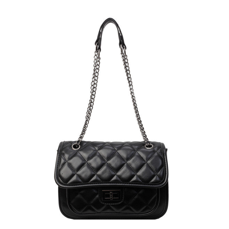 Ielgy Ladies Fashion Summer Messenger Stray Bag High-End Diamond Chain Shoulder Small Square Bag