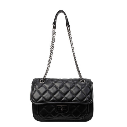 Ielgy Ladies Fashion Summer Messenger Stray Bag High-End Diamond Chain Shoulder Small Square Bag