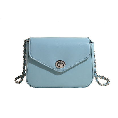 Ielgy Ladies Textured Chain Bag Fashionable All-Match High-End Exquisite Niche One-Shoulder Cross