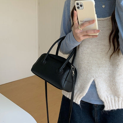 Ielgy Portable Bowling Bag Casual All-Match Small Fresh One-Shoulder Messenger Boston Pillow Bag