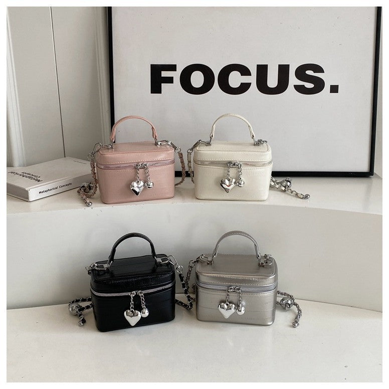 Ielgy High-End All-Match Chain Box Bag All-Match Portable Retro All-Match Cross-Body Small Square Bag
