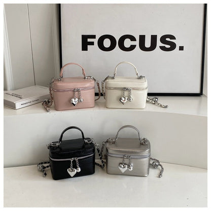 Ielgy High-End All-Match Chain Box Bag All-Match Portable Retro All-Match Cross-Body Small Square Bag