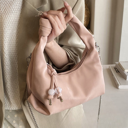 Ielgy New Chinese Style Chinese Style Dumpling Bag Ladies Shoulder Messenger Bag Chain Portable