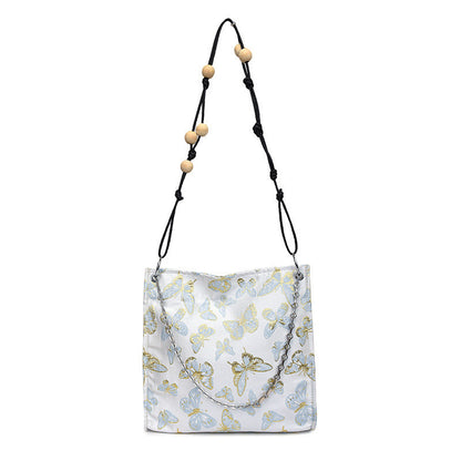 Ielgy Ladies All-Match New Chinese Style Underarm Bag Chinese Style Embroidered Cross-Body Tote Bag