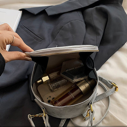 Ielgy Fashion Niche Embroidery Bag New Chinese Style All-Match Cross-Body Portable Small Round Bag