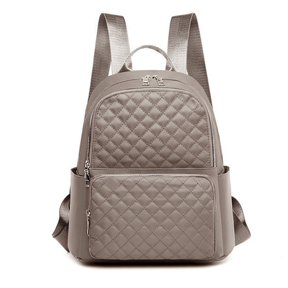 Ielgy Casual Ladies Oxford Backpack Fashion Diamond Embroidery Thread Large Capacity Travel Backpack