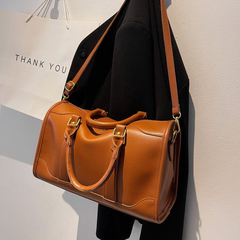 Ielgy Large-Capacity All-Match Commuter Bag Fashion Portable Tote Bag High-End Sense One-Shoulder Messenger Bag