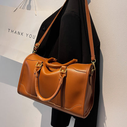 Ielgy Large-Capacity All-Match Commuter Bag Fashion Portable Tote Bag High-End Sense One-Shoulder Messenger Bag