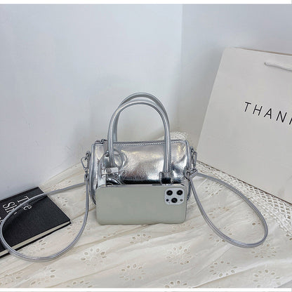 Ielgy Ladies Fashion Portable Pillow Bag Korean Version Simple All-Match One-Shoulder Trendy Casual Messenger Bag