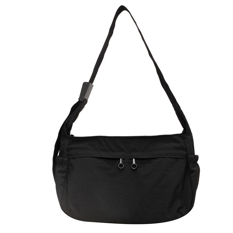 Ielgy Waterproof Nylon Cloth Bag Large Capacity Cross-body Dumpling Bag All-match Casual Lightweight Sports Style Shoulder Bag