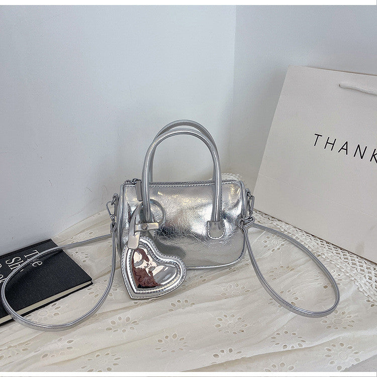 Ielgy Ladies Fashion Portable Pillow Bag Korean Version Simple All-Match One-Shoulder Trendy Casual Messenger Bag