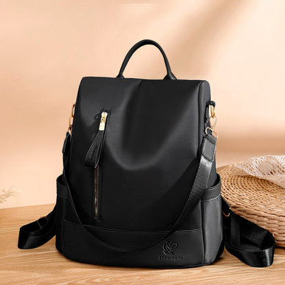 Ielgy Ladies Casual Backpack Fashion Oxford Anti-theft Travel Backpack