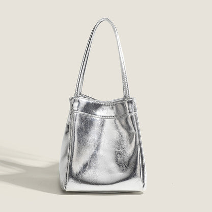 Ielgy Fashion Multi-Purpose Casual Korean Version Bucket Bag Niche Simple Underarm Handbag
