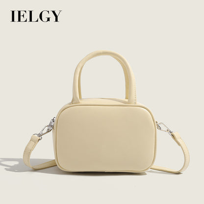 Ielgy Ladies Brown Boston Bag Fashionable Portable Pillow Bag Fashionable All-Match Crossbody