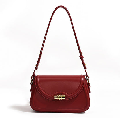 Ielgy Ladies Black Trendy Fashion Small Square Bag All-Match Casual Fashion Trendy Messenger Bag