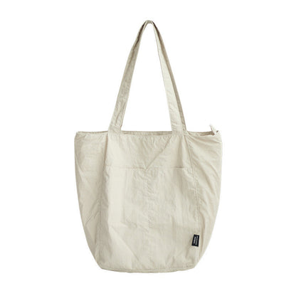 Ielgy Japanese Waterproof Nylon Casual Shoulder Bag Niche Design Feel Large Capacity Commuter Tote Large Bag