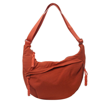 Ielgy Fashionable Large-Capacity Nylon Cloth Messenger Bag All-Match Dump