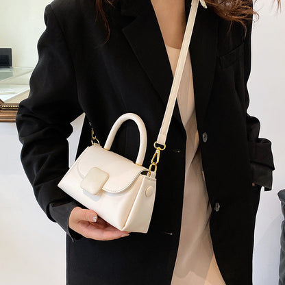 Ielgy All-Match Handbag Ladies Retro Simple Commuter Shoulder Messenger Bag