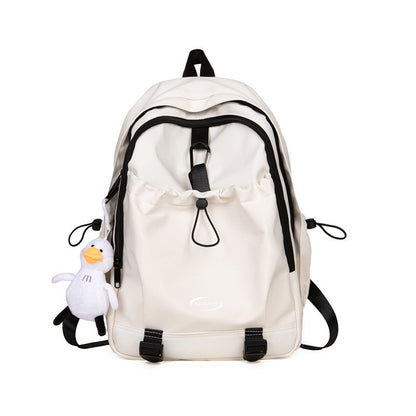 Ielgy Schoolbag College Students Niche Design Backpack Female Fashion Travel Commuter Backpack